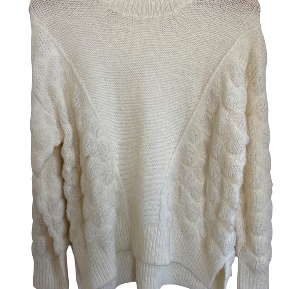 Moon River Dotted Texture Ivory Sweater - Picture 5 of 10